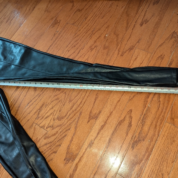 SO Faux Leather pants - high rise flare - small - elastic waistband - baddie fit - Picture 8 of 10